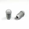 Embout Rond Bombé Antidérapant GRIS diamètre 18 mm