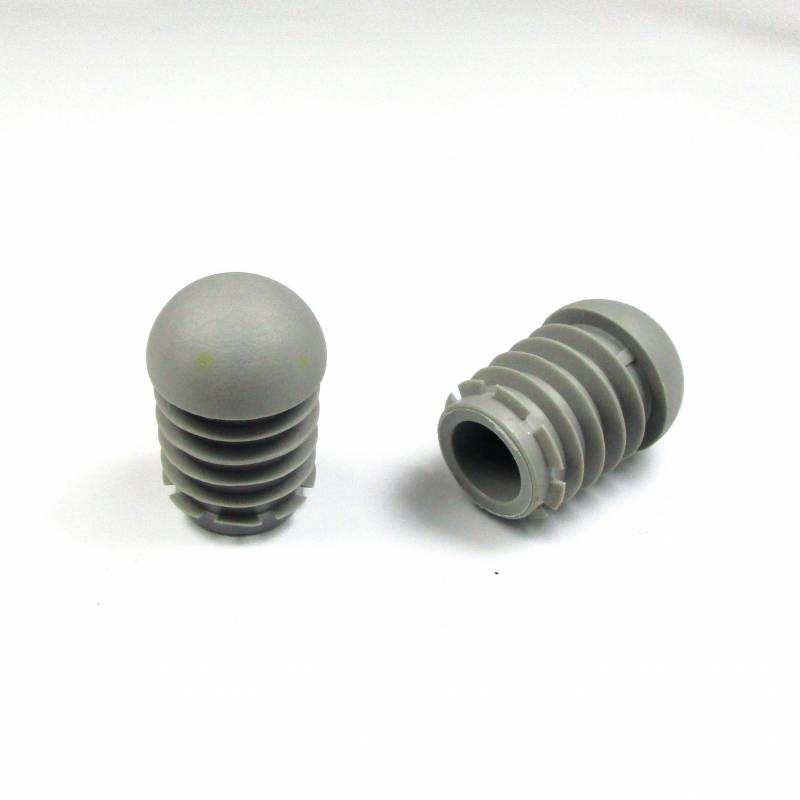 Anti-Skid Round Semispherical Ribbed Insert GREY diameter 22 mm
