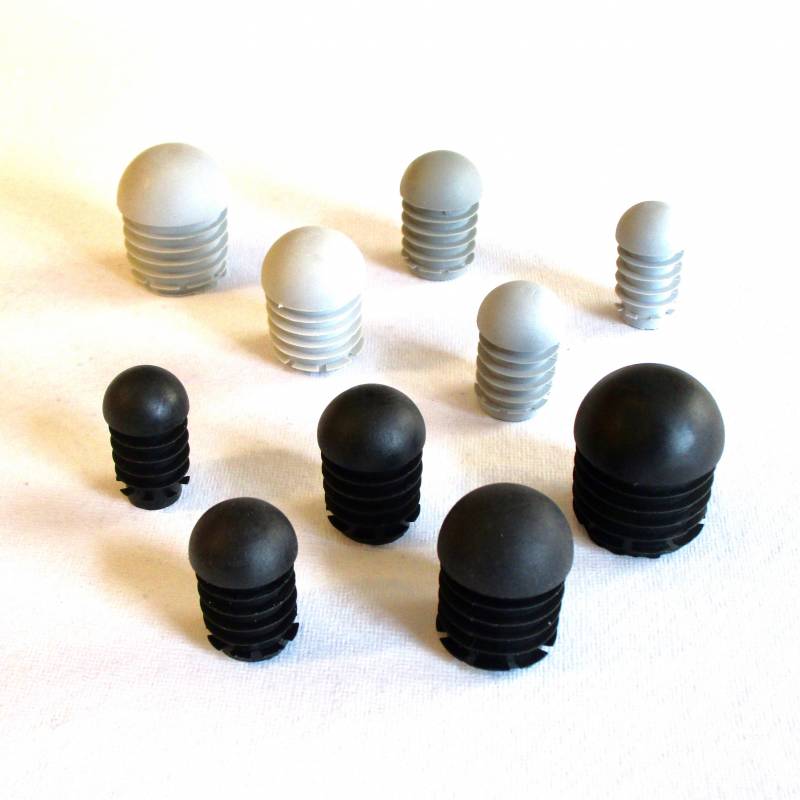 Anti-Skid Round Semispherical Ribbed Insert GREY diameter 25 mm