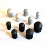 Anti-Skid Round Semispherical Ribbed Insert GREY diameter 30 mm