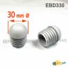 Anti-Skid Round Semispherical Ribbed Insert GREY diameter 30 mm