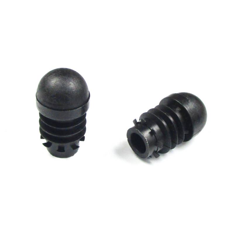 Inserto Rotondo Semisferico Rinforzato NERO diametro 18 mm