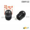 Round Reinforced Semispherical Insert BLACK 22 mm diameter