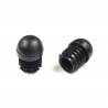 Round Reinforced Semispherical Insert BLACK 22 mm diameter