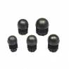 Round Reinforced Semispherical Insert BLACK 25 mm diameter