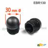 Round Reinforced Semispherical Insert BLACK 30 mm diameter