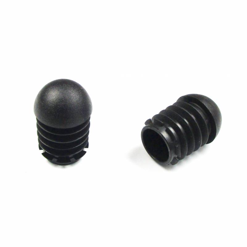 Inserto Rotondo Semisferico di Finitura NERO diametro 22 mm