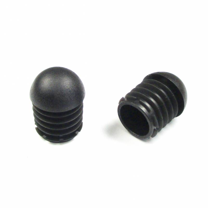 Inserto Rotondo Semisferico di Finitura NERO diametro 25 mm