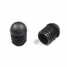 Round Finishing Semispherical Ribbed Insert BLACK diameter 25 mm