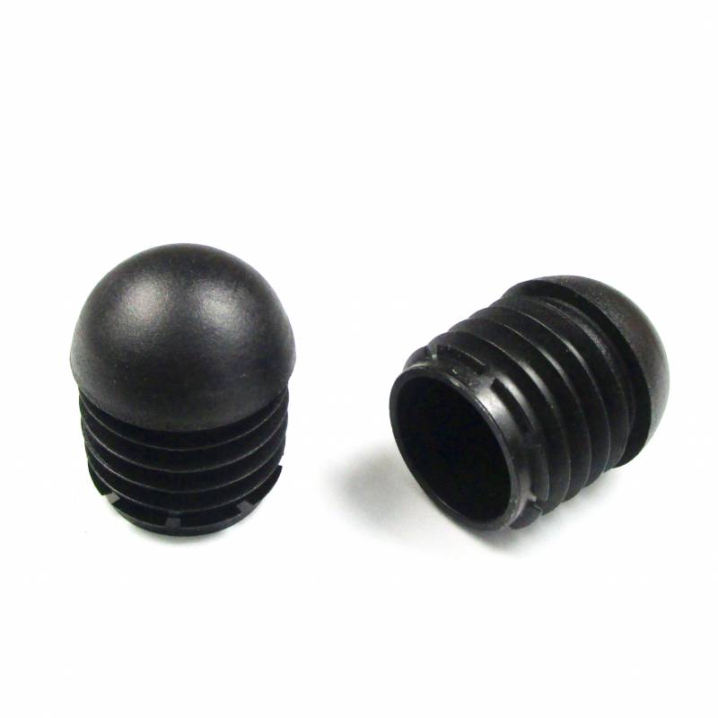 Runde Lamellenstopfen mit Kugelkopf SCHWARZ Durchmesser 30 mm