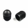 Round Finishing Semispherical Ribbed Insert BLACK diameter 30 mm