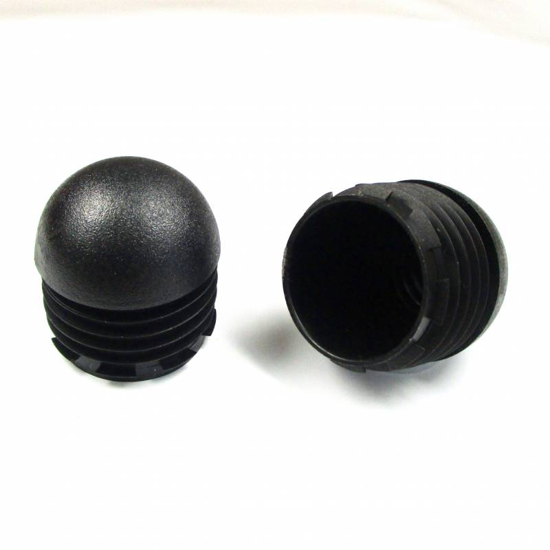 Embout Rond Bombé de Finition NOIR diamètre 40 mm