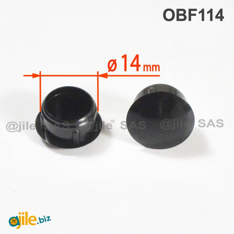 50 No 1 3/4" DIA BLACK. ROUND 14-20g RIBBED HOLE BUNGS/PLASTIC INSERT 