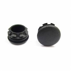 Plastic sealing hole plug BLACK for sealing 17 - 20 mm diameter hole, with a 22 mm diameter head - Ajile 2
