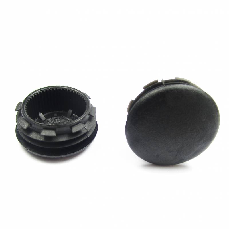 Tappo copriforo di plastica NERO per tappare un foro di diametro 23 - 26 mm con diametro della copertura della testa 28 mm
