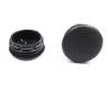 Abdeckkappen aus Kunststoff SCHWARZ zum Stopfen von 25 - 28 mm Durchmessern, mit einem 30 mm Kopfdurchmesser