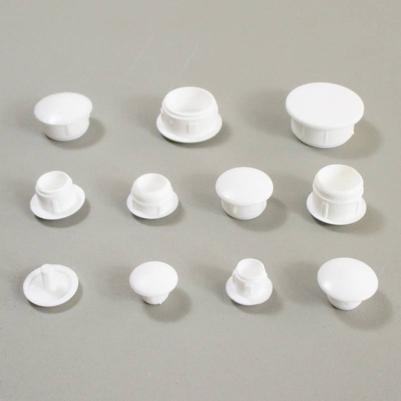 Round Plastic Hole Plug WHITE for 14 mm Diameter Hole