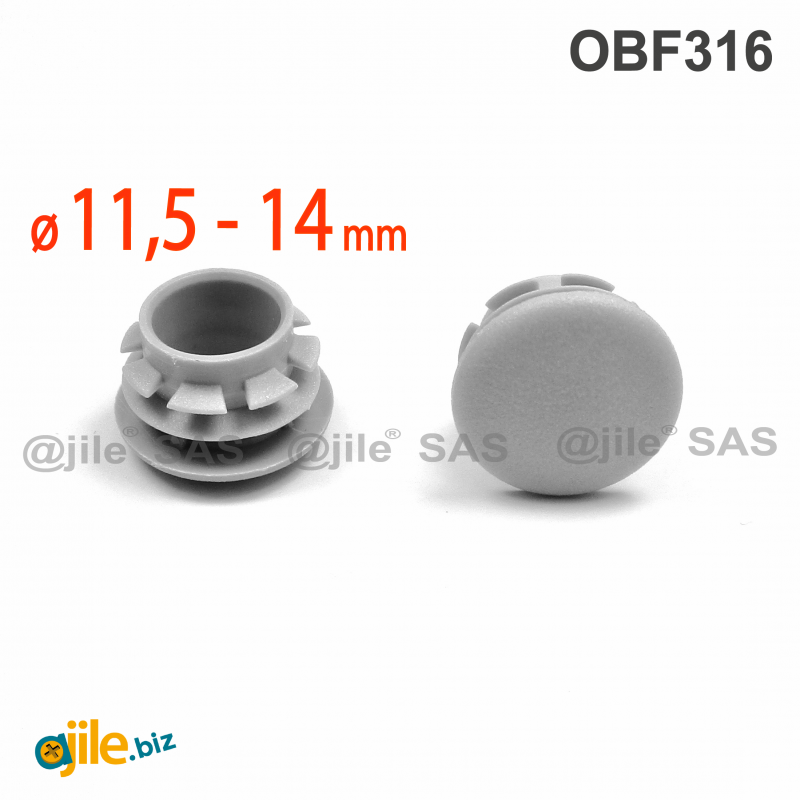 copy of Plastic sealing hole plug BLACK for sealing 11.5 - 14 mm diameter hole, with a 16 mm diameter head - Ajile