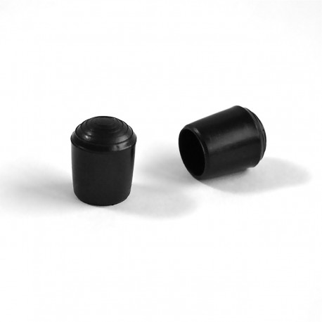 Round ferrule diam. 10 mm BLACK plastic floor protector