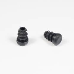 Round Plastic Ribbed Insert/Plug for 10 mm OUTER Diameter Tubes BLACK - Ajile 2