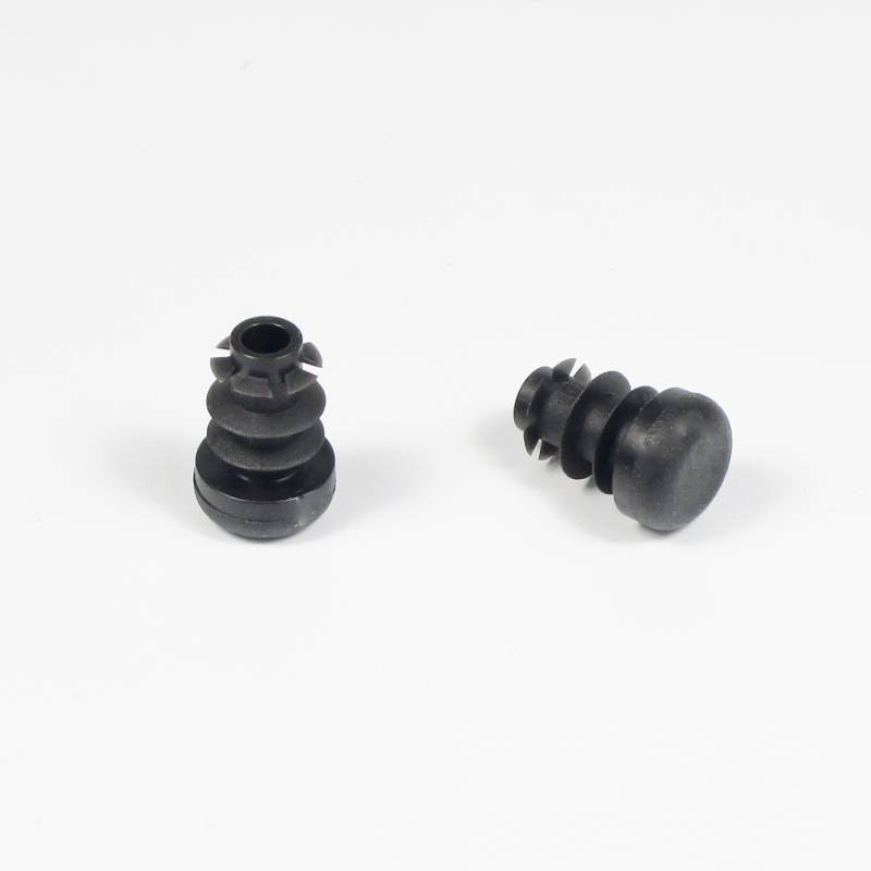 Inserto Rotondo di Plastica a Lamelle NERO per tubi di diametro ESTERIORE 10 mm