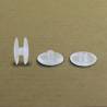 Plastic Ratcheting Action Rivet for Panel and POS Assembly 6 to 11 mm TRANSPARENT with 28 mm diam. head
