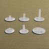 Plastic Ratcheting Action Rivet for Panel and POS Assembly 6 to 21 mm TRANSPARENT with 40 mm diam. head