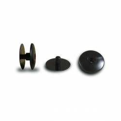Plastic Ratcheting Action Rivet for Panel and POS Assembly 6 to 11 mm BLACK with 28 mm diam. head - Ajile 2
