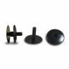 Plastic Ratcheting Action Rivet for Panel and POS Assembly 6 to 21 mm BLACK with 28 mm diam. head
