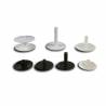 Plastic Ratcheting Action Rivet for Panel and POS Assembly 6 to 11 mm BLACK with 28 mm diam. head