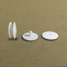 Rivetto spess. 6 a 11 mm a pressione POP per cartoni/assemblaggio di pannelli BIANCO con testa di diam. 40 mm