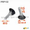 M10 Plastic Adjustable Ball and Socket Foot with 32 mm Base