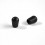 Embout enveloppant rond diam. 6 mm Plastique NOIR