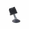 Kit Livellatore per tubo quadrato 35 x 35 mm con Piedino Filettato di Plastica Snodabile M10x33 con base diametro 40 mm