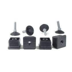 Leveling Kit for 35x35 mm Square Tube with an M10x33 mm Plastic Ball and Socket Foot diameter 40 mm - Ajile 5