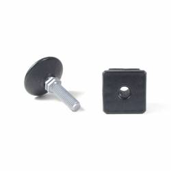Leveling Kit for 40x40 mm Square Tube with an M10x33 mm Plastic Ball and Socket Foot diameter 40 mm - Ajile 3