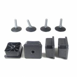 Leveling Kit for 50x50 mm Square Tube with an M10x33 mm Plastic Ball and Socket Foot diameter 50 mm - Ajile 5