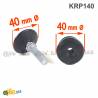 Leveling Kit for 40 mm diam. Round Tube with an M10x33 mm Plastic Ball and Socket Foot diameter 40 mm