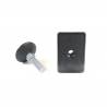 Leveling Kit for 60x40 mm Rectangular Tube with an M10x33 mm Plastic Ball and Socket Foot diameter 40 mm