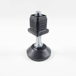 Leveling Kit for 22x22 mm Square Tube with an M8x50 mm Galvanised Steel Adjustable Foot diameter 40 mm - Ajile 3
