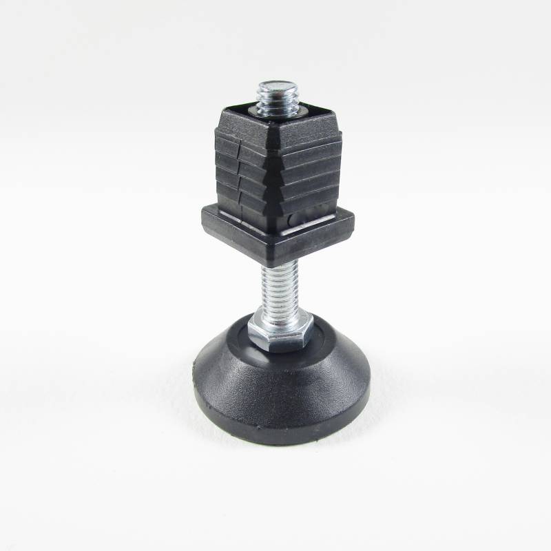 Leveling Kit for 22x22 mm Square Tube with an M8x50 mm Galvanised Steel Adjustable Foot diameter 40 mm