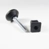 Leveling Kit for 22x22 mm Square Tube with an M8x50 mm Galvanised Steel Adjustable Foot diameter 40 mm