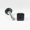Leveling Kit for 25x25 mm Square Tube with M10x50 mm Galvanised Steel Adjustable Foot diameter 40 mm