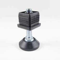 Leveling Kit for 30x30 mm Square Tube with M10x50 mm Galvanised Steel Adjustable Foot diameter 40 mm - Ajile 3