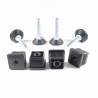 Leveling Kit for 30x30 mm Square Tube with M10x50 mm Galvanised Steel Adjustable Foot diameter 40 mm
