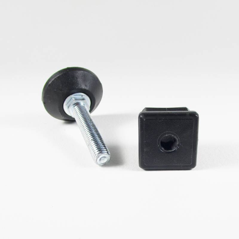 Leveling Kit for 35x35 mm Square Tube with M10x50 mm Galvanised Steel Adjustable Foot diameter 40 mm