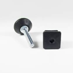 Leveling Kit for 40x40 mm Square Tube with M10x50 mm Galvanised Steel Adjustable Foot diameter 40 mm - Ajile 2