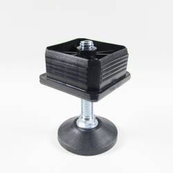 Leveling Kit for 50x50 mm Square Tube with M10x60 mm Galvanised Steel Adjustable Foot diameter 50 mm - Ajile 3