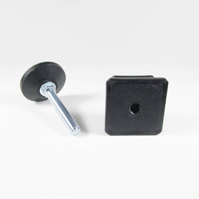 Leveling Kit for 60x60 mm Square Tube with M10x60 mm Galvanised Steel Adjustable Foot diameter 50 mm