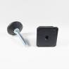 Nivellierset 60x60 mm Quadratrohr mit M10x60 mm Metal Gewindestange und 50 mm Durchm. Bodenplatte
